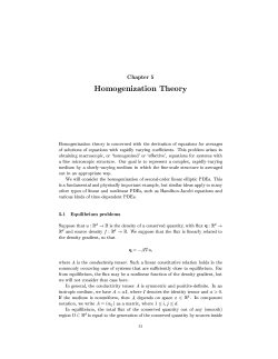Chapter 5 Homogenization Theory