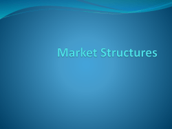 Market Structures