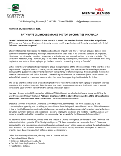 pathways clubhouse makes the top 10 charities in canada