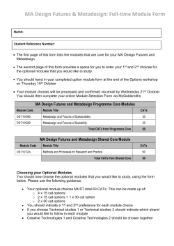 MA Design Futures Full Time Option Form File