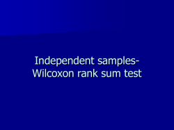 Nonparametric test