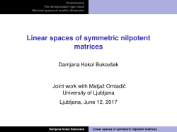 Linear spaces of symmetric nilpotent matrices