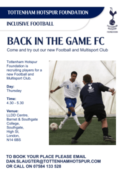 BACK IN THE GAME FC