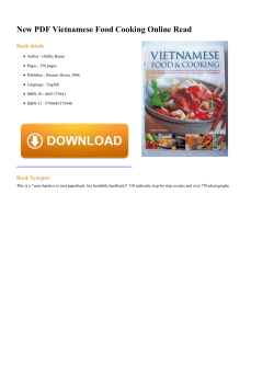 New PDF Vietnamese Food Cooking Online Read