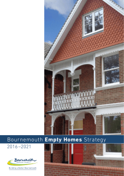 Empty Homes Strategy - Bournemouth Borough Council