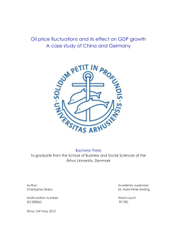 Oil price fluctuations and its effect on GDP growth A case study of