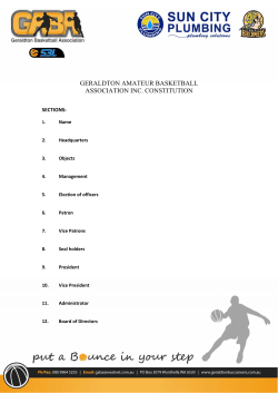 geraldton amateur basketball association inc. constitution