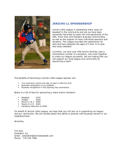 2012 sponsorship package