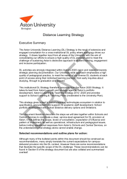 draft Distance Learning Strategy