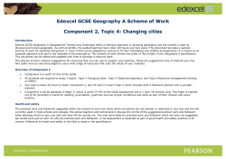 GCSE Scheme of Work - Edexcel