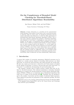 On the Completeness of Bounded Model Checking for Threshold