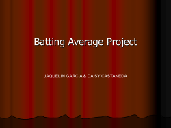 Batting Average Project