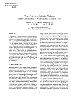 Three Criteria for Selecting Variables in the Construction of Near