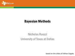 Bayesian Methods - The University of Texas at Dallas