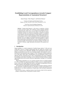 Establishing Local Correspondences towards Compact