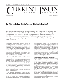 Do Rising Labor Costs Trigger Higher Inflation?