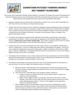 2017 Market Guidelines