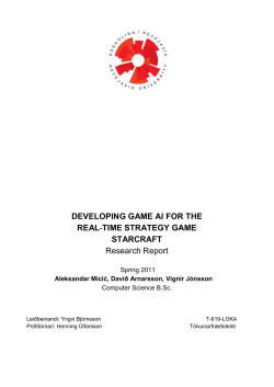 DEVELOPING GAME AI FOR THE REAL‐TIME