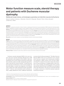 Motor function measure scale, steroid therapy and patients with