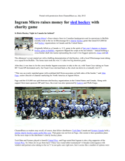 Ingram Micro raises money for sled hockey with charity game