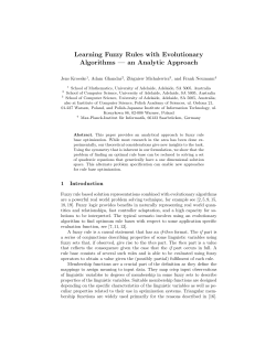 Learning Fuzzy Rules with Evolutionary Algorithms