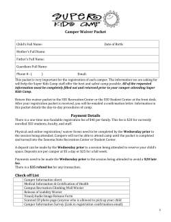 Campus Recreation Climbing Wall Waiver