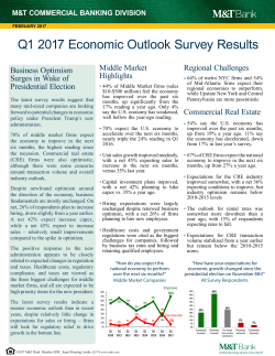Q1 2017 Economic Outlook Survey Results