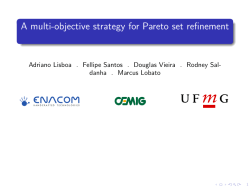 A multi-objective strategy for Pareto set refinement