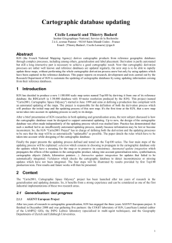 3.3 Updating process - International Cartographic Association