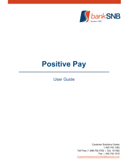 Positive Pay