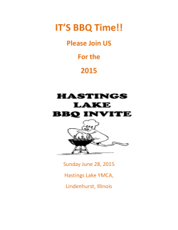 2015 Hastings Lake YMCA Summer BBQ Invite Meet Packet