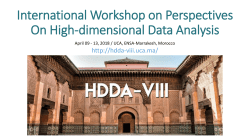 HDDA 2018 - International Workshop on Perspectives on High