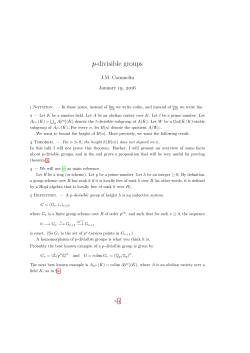 p-divisible groups