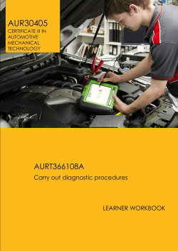 AURT366108A Carry out diagnostic procedures