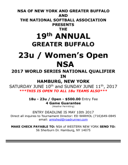 19th ANNUAL 23u / Women`s Open NSA