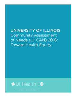 2016 UI Health Community Health Needs Assessment