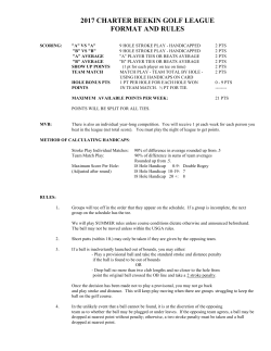 1998 charter beekin golf league