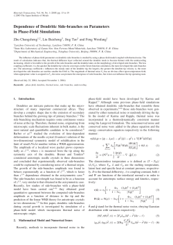 Dependence of Dendritic Side-branches on Parameters in Phase