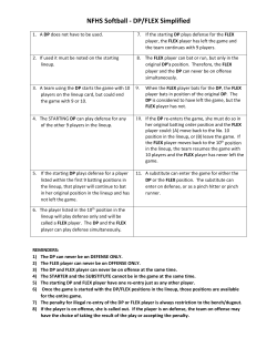 NFHS Softball ‐ DP/FLEX Simplified