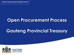 Open Procurement Process Presentation