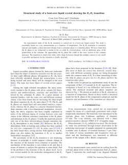 Structural study of a bent-core liquid crystal showing the B1