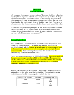 Chapter 16 Random Variables