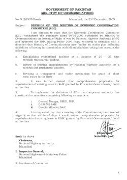 SOP for Leasing of Right of Way