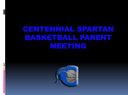 Centennial spartan basketball