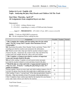 ELA A30 * Module 4 * CDN Play