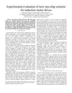Experimental evaluation of new one