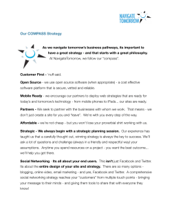 compass strategy - NavigateTomorrow