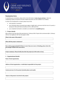 Nomination form