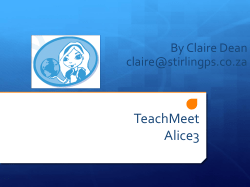 Alice 3 video