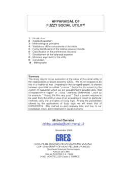 apparaisal of fuzzy social utility